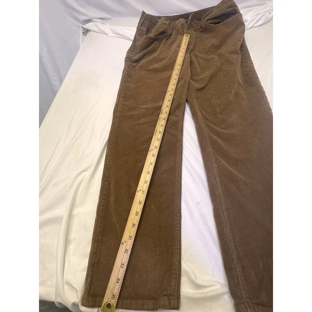 Giorgio Inserti Collezione Italiano Dress Pants Mens 42x36 Brown 100% Linen Y2K